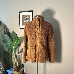 Women's Members Mark Brown Cozy Sherpa Jacket